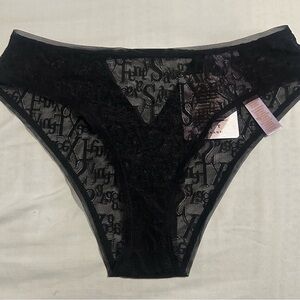 Savage X Fenty Black Lace Briefs
